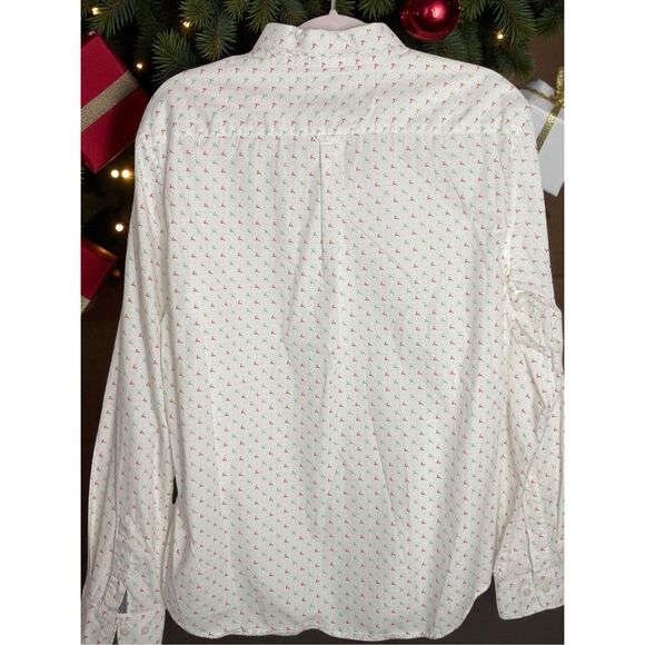 Denim & Flower Ricky Singh Holiday Reindeer Print Button Down Shirt XL - Picture 6 of 7